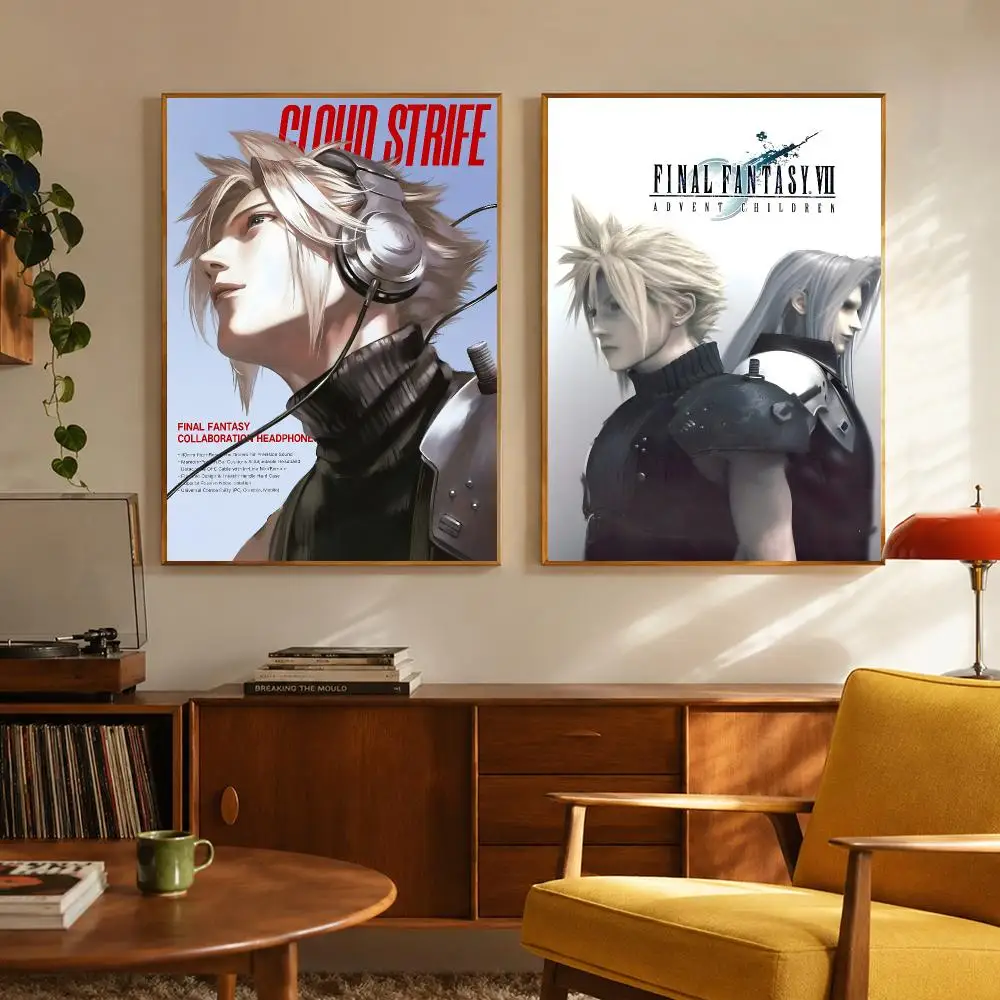RPG Game FINAL FANTASY VII REBIRTH Poster Digital Solvent Print Waterproof PP Fade-Resistant Wall Art Room Decor Gift