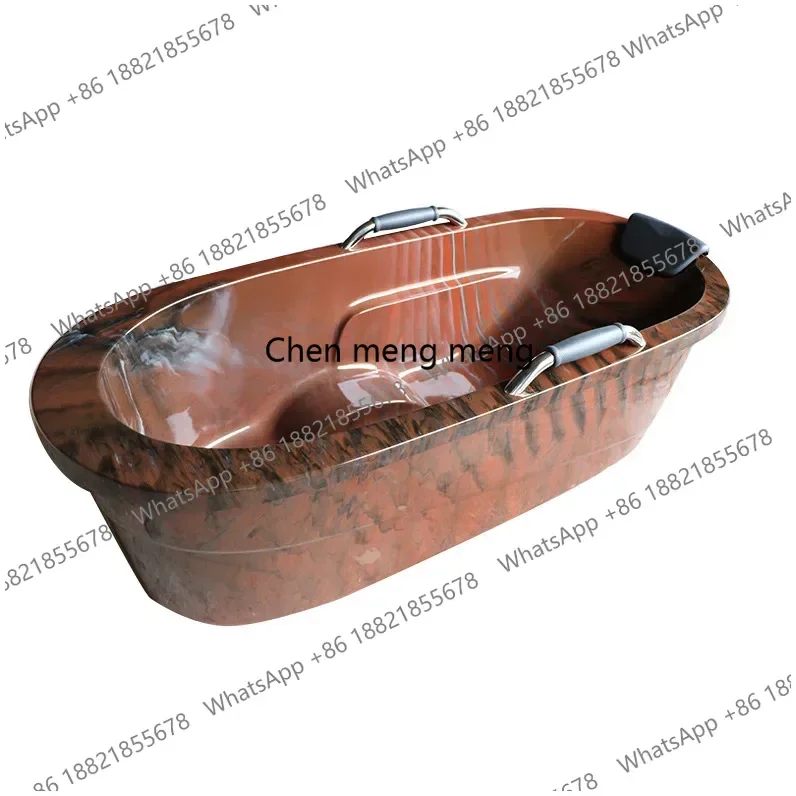 

Energy saving and water saving bathtub with armrest independent bidet acrylic bath basin adult Internet celebrity club homestay