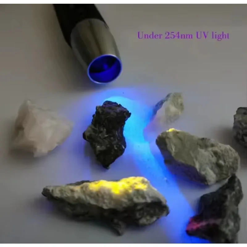 Langwellen-Kurzwellen-UV-Taschenlampe 254nm 365nm 395nm UVA UVC mit ZWB3-Filter für Mineralien- und Fluoreszenzerkennung