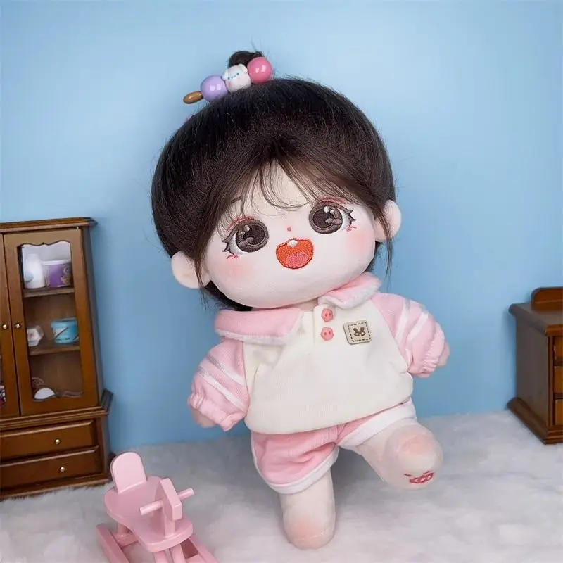 10CM/20CM baby clothes, cotton dolls, cartoon plush toys, sportswear, hoodie set, replacement clothes