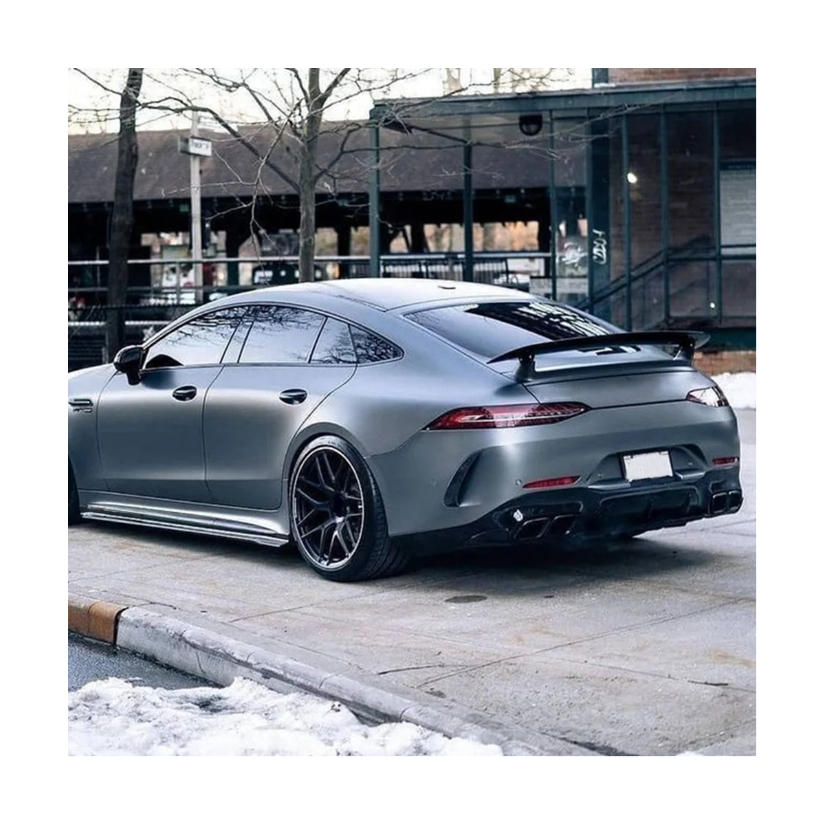 자동차 리어 범퍼 스포일러 에어 벤트 커버, 사이드 카나드, 메르세데스 벤츠 AMG GT GT50 GT63 X290 세단용