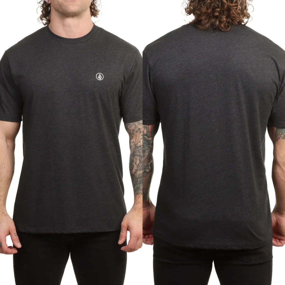 Image of Top Volcom Grafik-Baumwoll-T-Shirt Unisex Sommer Kurzarm Mode Marken-T-Shirt Luxus Casual Vintage Tees