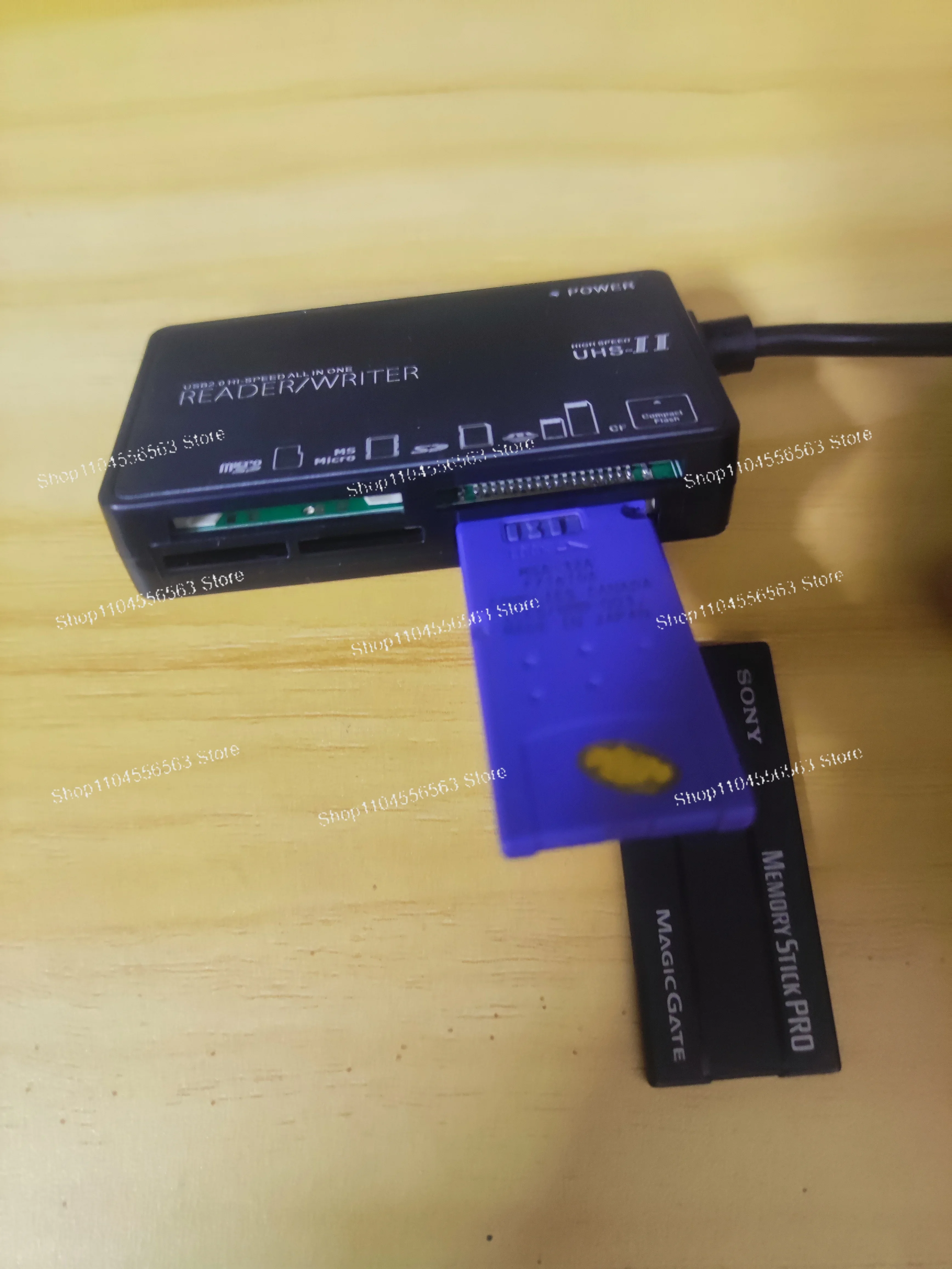 Multi-Function Memory Card Reader for Camera CF SD MS Cards, Compatible with Phone CCD Recorder Data Transfer