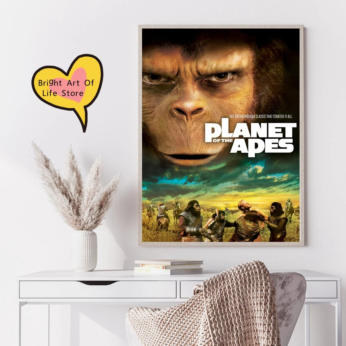 كوكب القرود ملصق الفيلم ديكور المنزل طلاء جدران (بدون إطار)