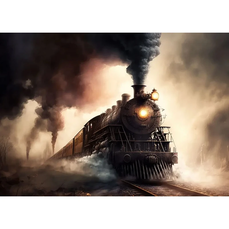 2026 Retro Railway Posters Steam Train Locomotive Canvas Painting Vintage Railroad Train Print Wall Art Picture Restaurant Home 