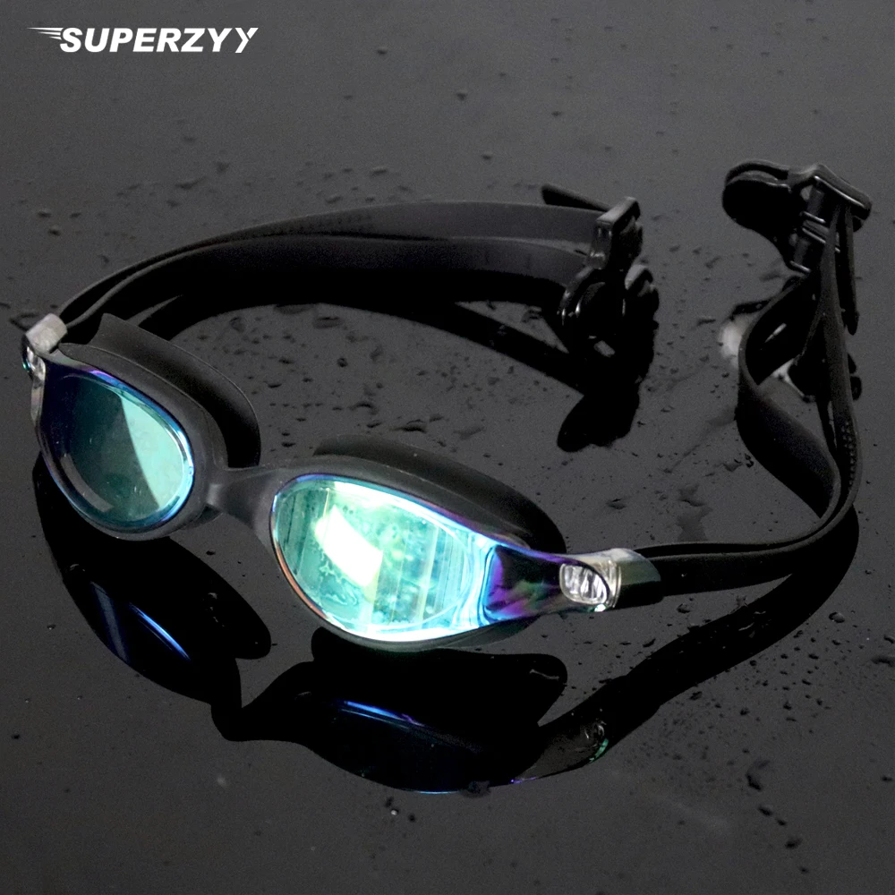 

SUPERZYY Professional Goggles Anti-Fog UV Protection Adjustable Swimming Goggles Men Women Waterproof silicone glasses Eyewear