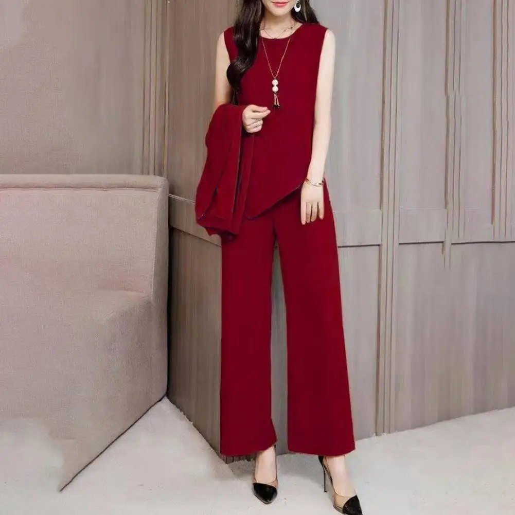 Women\'s Fashion Professional Suit Korean Elegant Spring Autumn New Blazers Coat + Pants Vest Top Three-piece Set Femlae Clothing