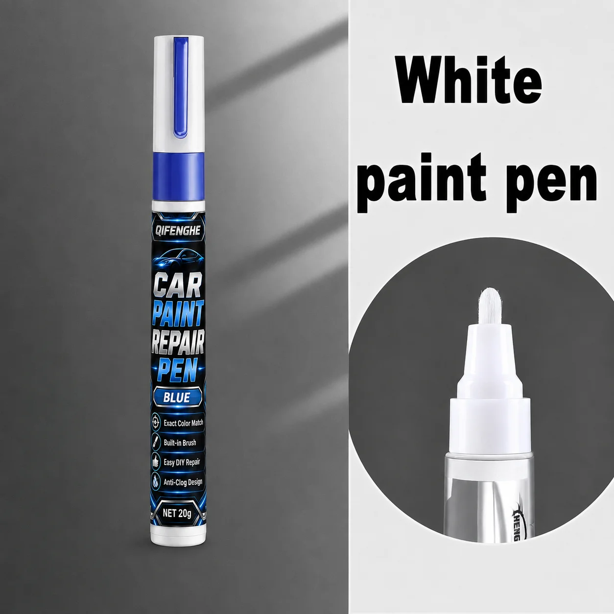 RUBO 20g Autolackstift für Kratzer, Farbgleichheits-Pinselstift, Anti-Verstopfungs-Design, keine Farbunterschiede, einfache DIY-Reparatur – Detail 6