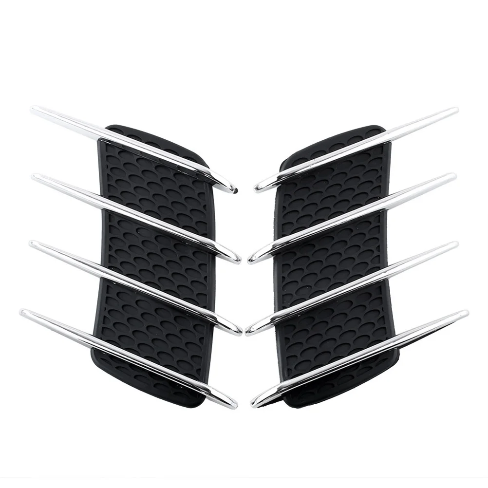 

2Pcs Car Air Vent Simulated Surface Decor Adhesive Base Durable Electroplating Waterproof Grille Sticker Auto Interior Upgrade