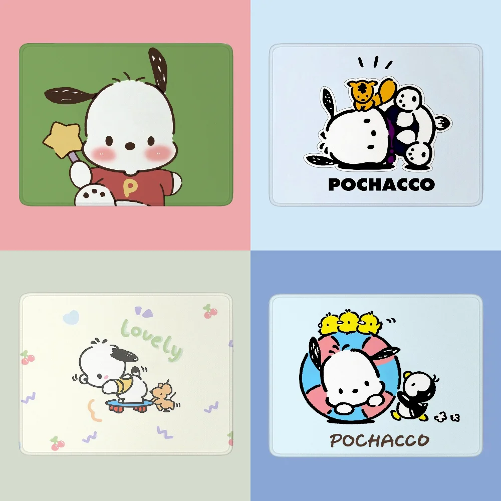 Sanrio Pochacco Mausepad Small Rubber Mat Cute Keyboard Pad Mouse Kawaii Pc Gaming Accessories Wireless Mouse for Computer Mats