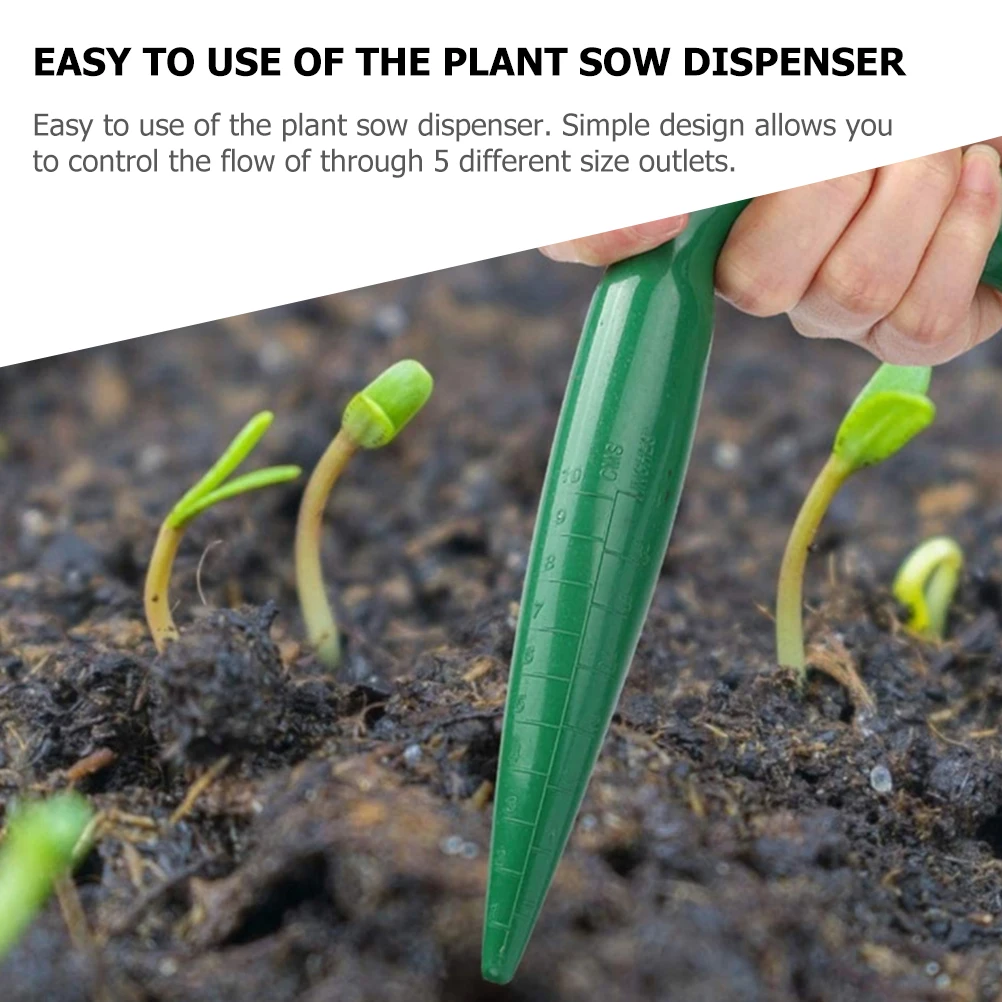 

8Pcs Planting Tool Plastic Seeder Dispenser 5-Size Outlets Gardening Seed Spreader for Home Garden Use Seed Planter Tool