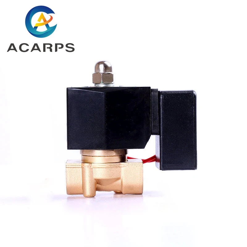 

3/8" Energy Saving Normally Closed Solenoid Valve Brass DN10 Switch Valve Water Valve 220V 12V 24 Hours Energize Not Fever