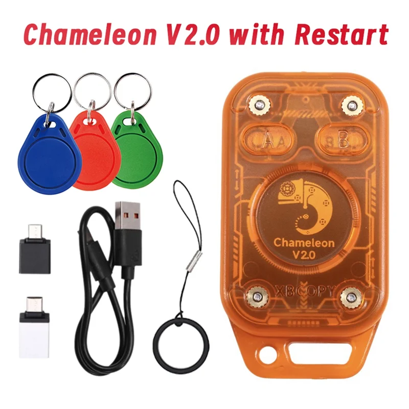 【يوم الشكر】محاكي قارئ الرقائق الذكية Chhameleon Ultra V2.0 RFID + سلسلة مفاتيح 3XCUID 13.56 ميجا هرتز 125 كيلو هرتز بطاقة NFC Duplicator Deco #4