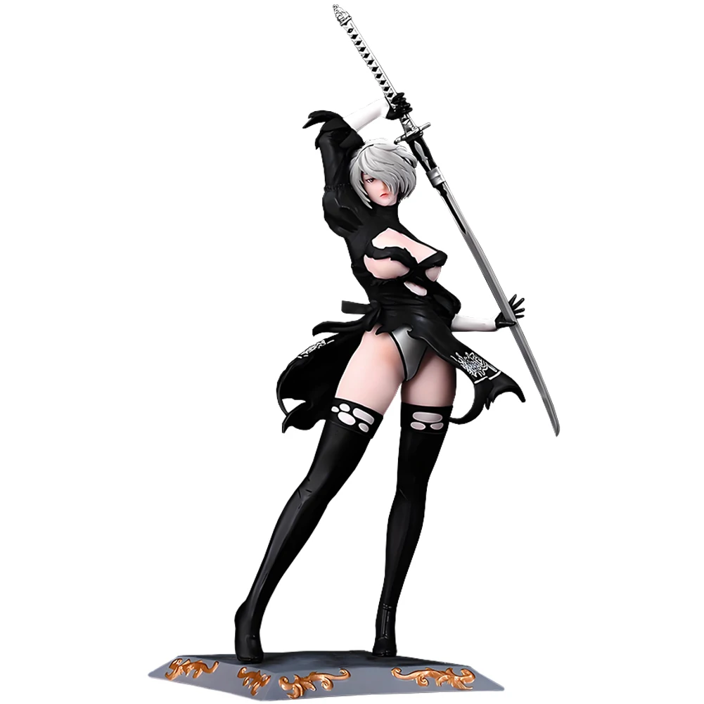 Figurka Anime NieR No.2 Typ B Figurka Akcji PVC Model 2B 2Byorha Figurka 2Bautomata Figurka do Podglądu Ozdoby na Biurko Prezenty