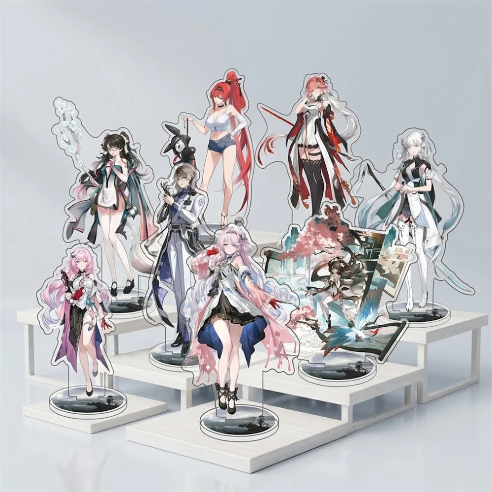15CM Anime Wuthering Waves Acrylic Keychain Stand Model Ornament Accessories Goods Christmas Gifts