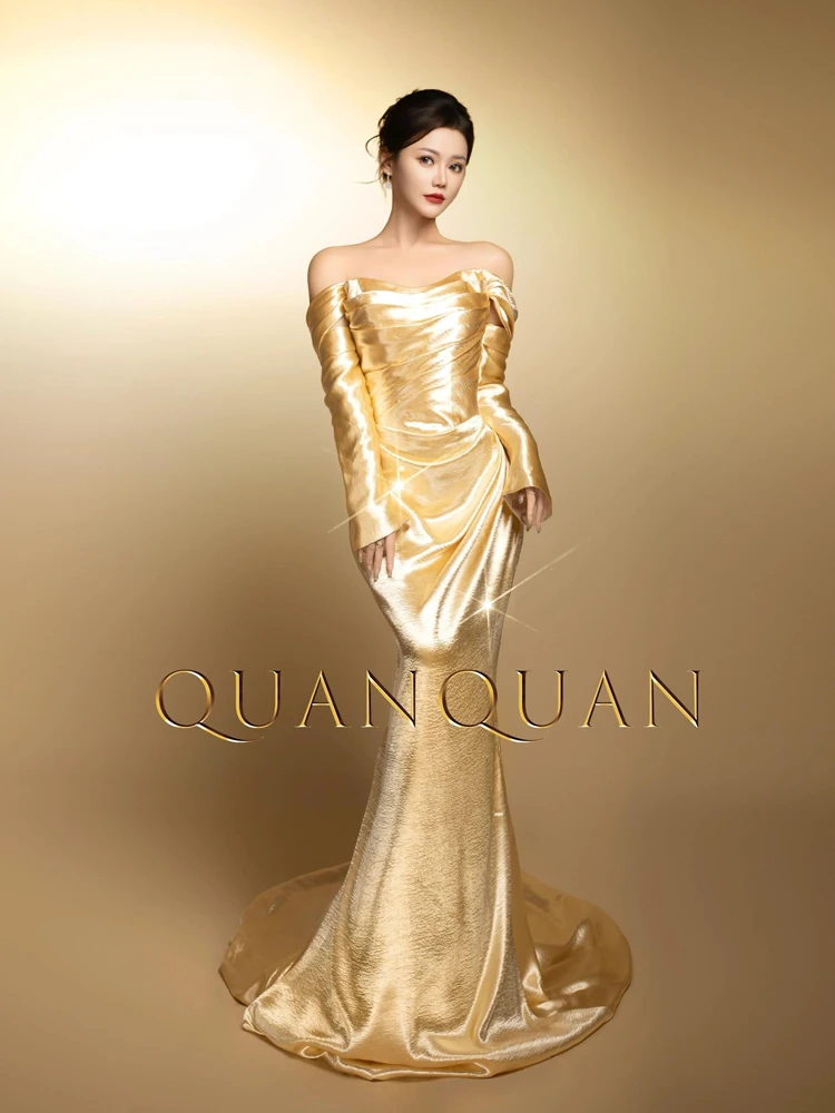 

Новинка: Элегантное платье-русалка для фотосессий знаменитостей, высококлассное платье для имиджевых съемок и выступлений