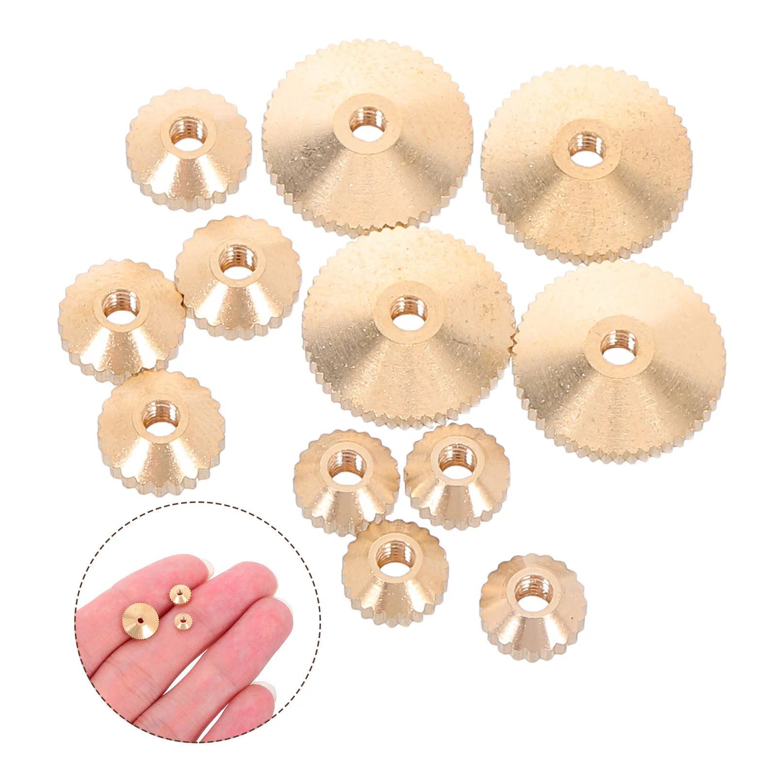 

12Pcs Quartz Clock Movement Nut Replacement Set for DIY Clockmakers Versatile Compatibility Secure Needle Fixation Repair Kit