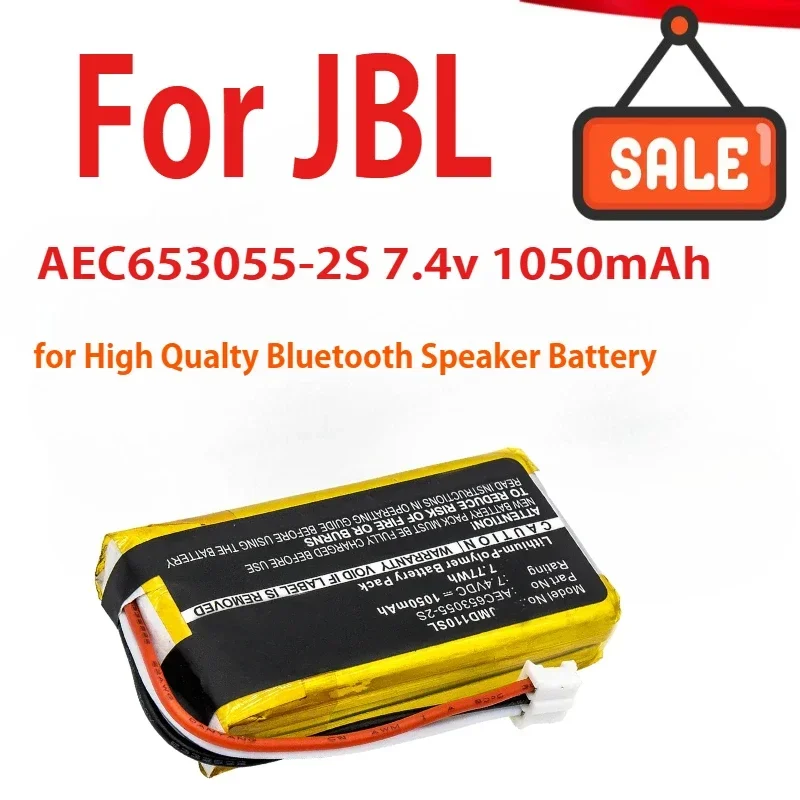 

Replacement Battery for JBL Flip Flip 1 AEC653055-2S 7.4V/1050mAh High Qualty Bluetooth Speaker Battery