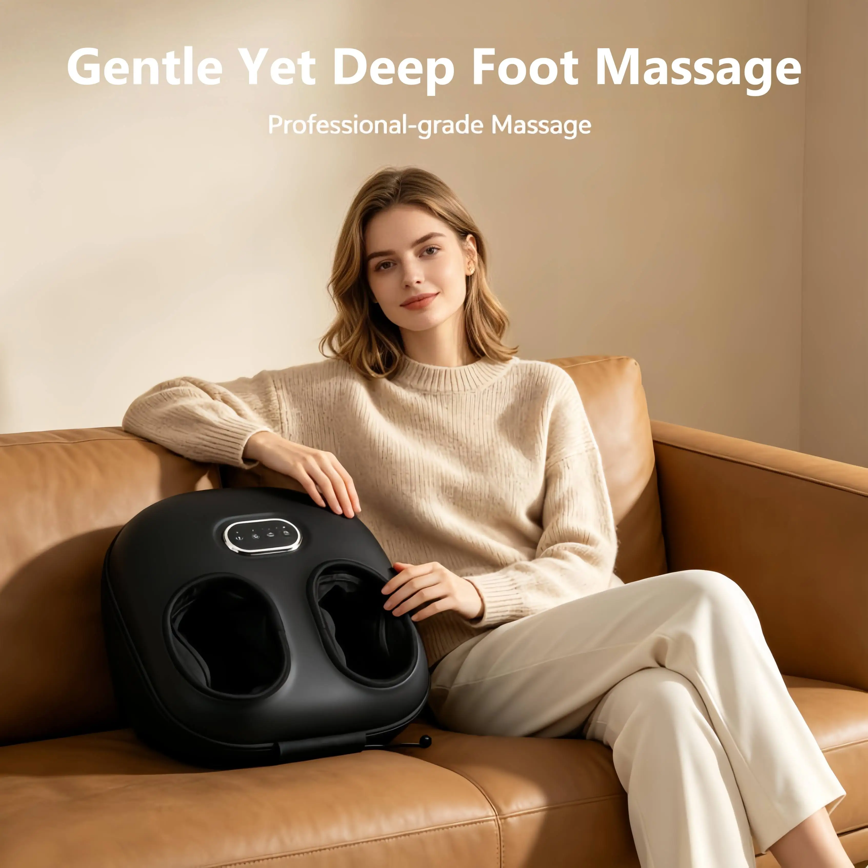 Electric Shiatsu Foot Massager With Heat 3 Modes Deep Kneading Air Compression Device For Plantar Fasciitis Relax Gift