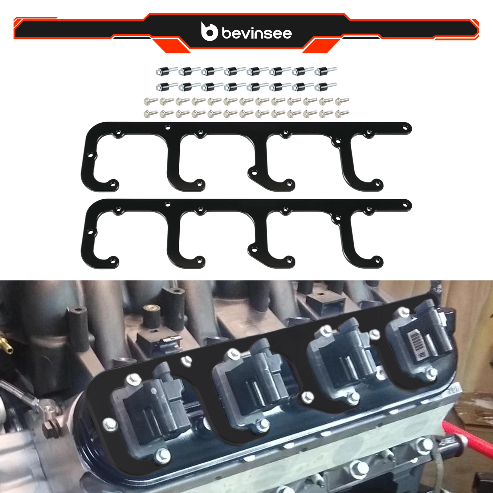 

For LS Coil Bracket Set, for D514A & D510C & D581 Coils Only, For Truck LQ4 LQ9 L92 L99 L33 LR4