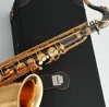 Personalización hecha a mano Saxofón tenor Negro Níquel Oro Estuche de lujo 3