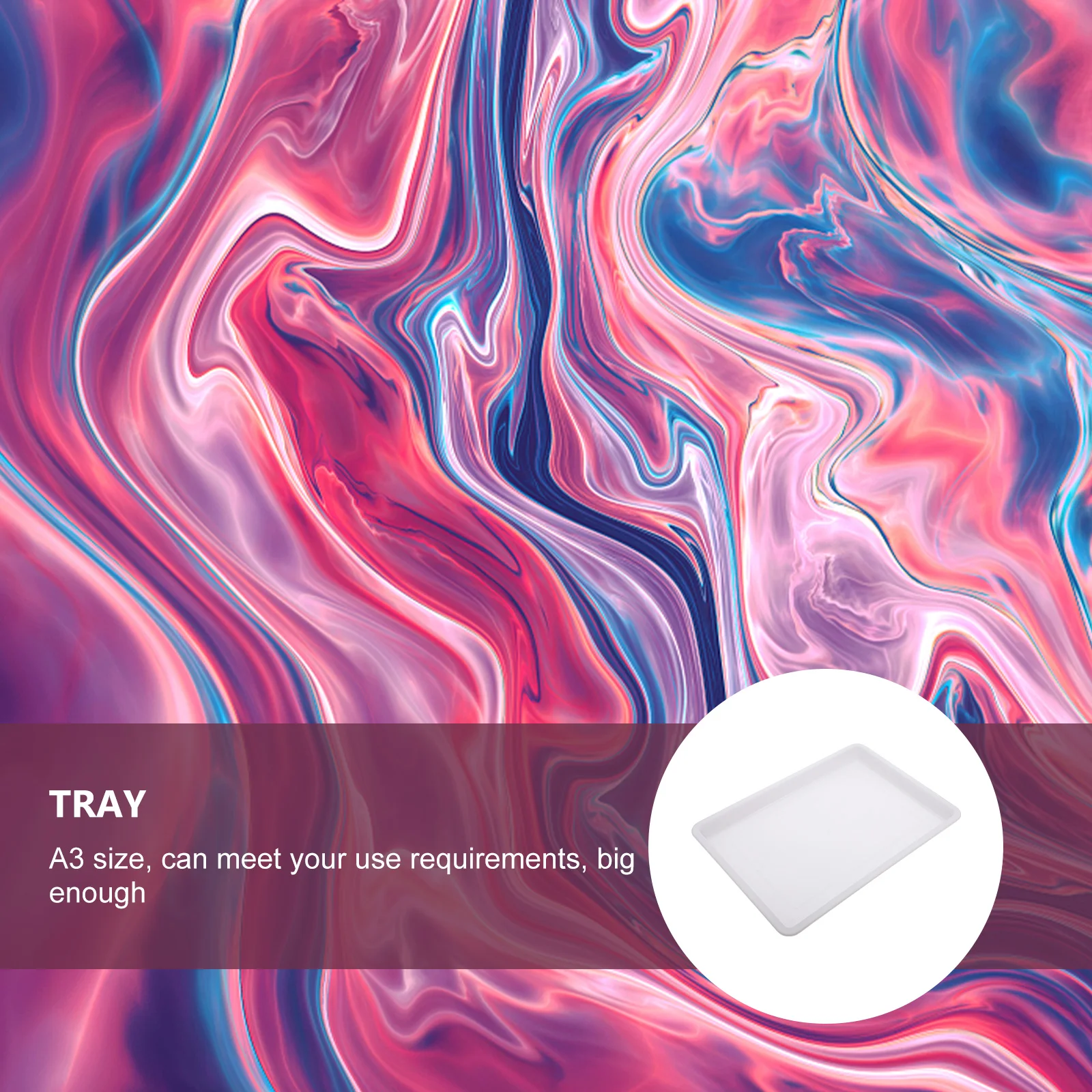 

2 Pcs Drawing Tray Kids Paint Mixing Palette Storage Trays Portable Eco Friendly Smooth Corners Watercolors Pigments Art