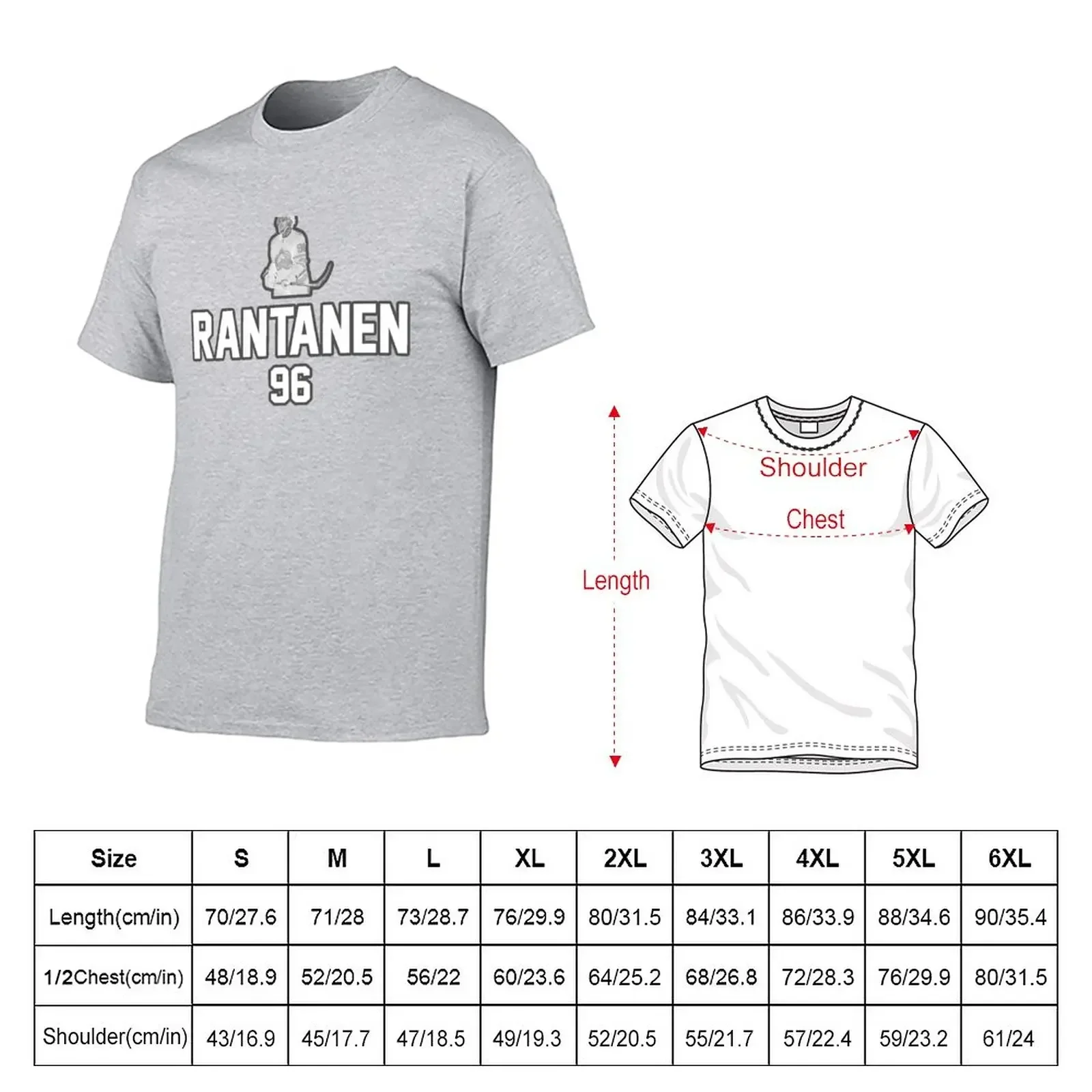 Mikko Rantanen T-Shirt graphic tee shirt summer clothes plain oversized t shirts for men