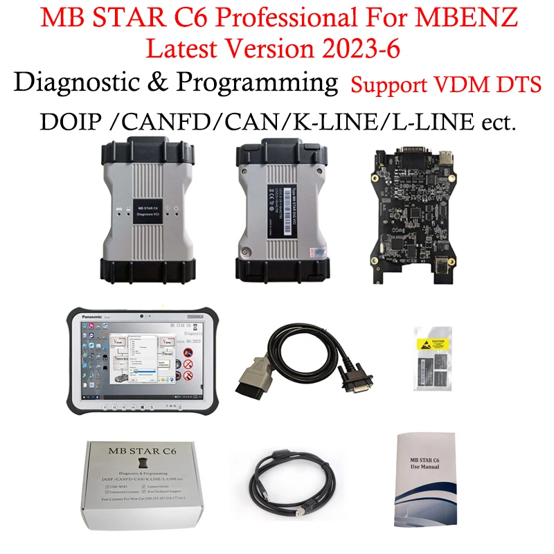 WIFI Mb Star C6 DOIP diagnostic VCI New Release Support VDM DTS V2023-9 Update online Professional Diagnostic Tools For BEnz