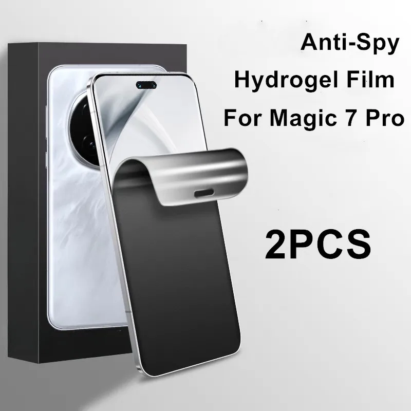 

2PCS/Kit Anti-Spy Screen Protector For Honor Magic 7 Pro 6 RSR 5 Magic7 Anti-Peeping Soft Privacy Hydrogel Film Bubble-Free