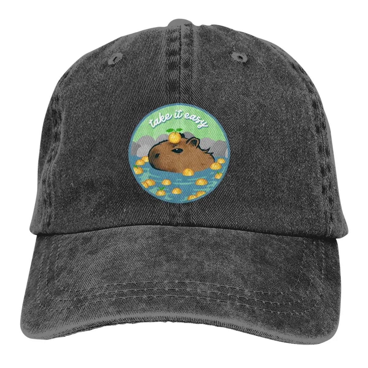 

Chill Baseball Cap Men Hats Women Visor Protection Snapback Capybara Animal Caps