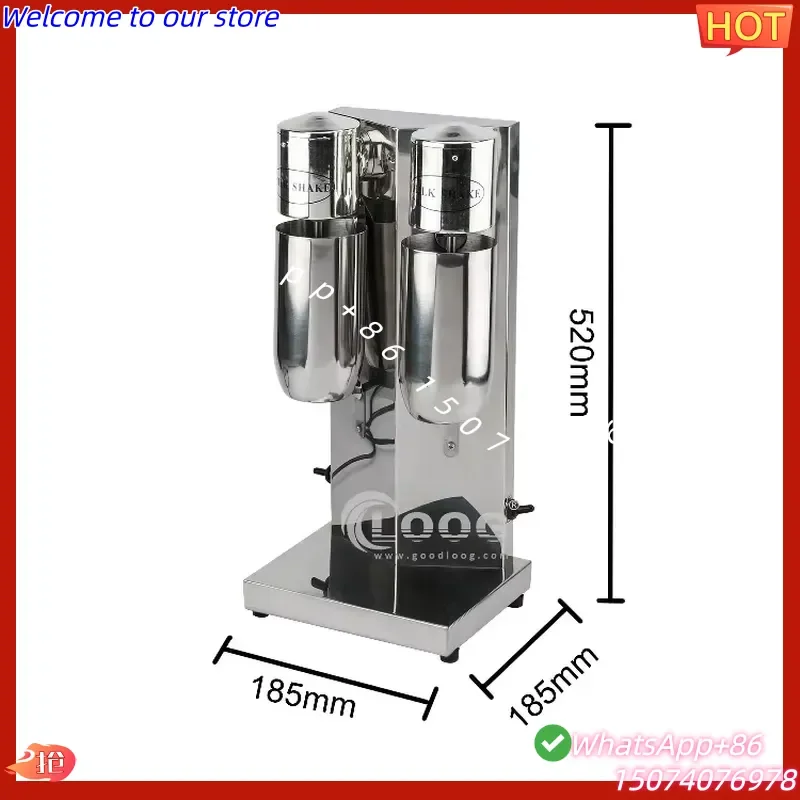 2026 Newest Snack Electric Food Blender Drink Mixer Maker Double Head Commercial Milkshake Machine