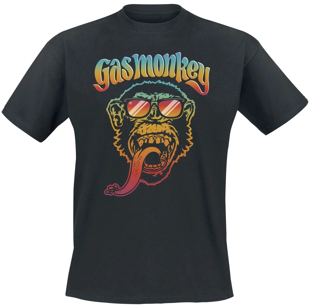 Top Gas Monkey Grafik Baumwoll-T-Shirt Unisex Sommer Kurzarm Mode Marken-T-Shirt Luxus Casual Vintage T-Shirts – Detail 4