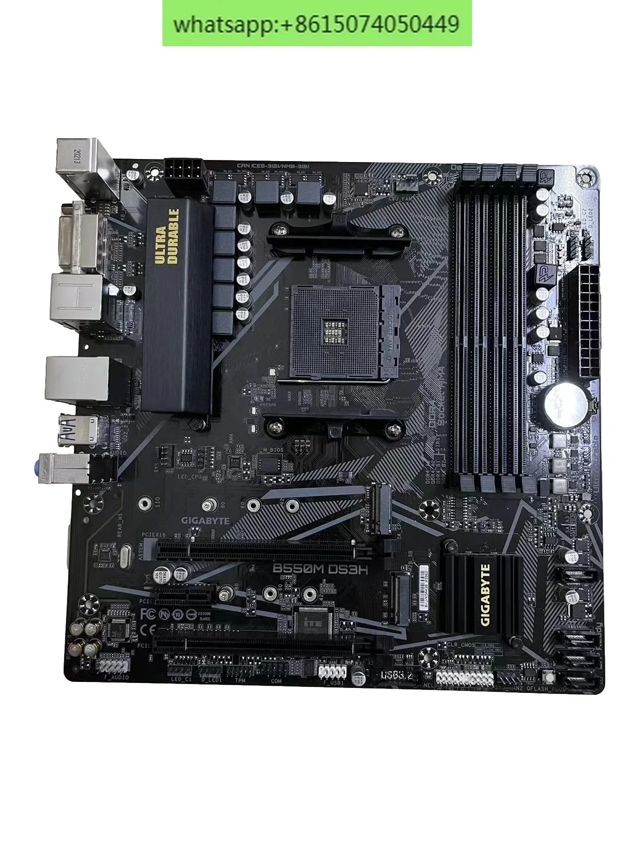 B550M DS3H computer AMD motherboard AM4 dual M.2 support R5 5600G