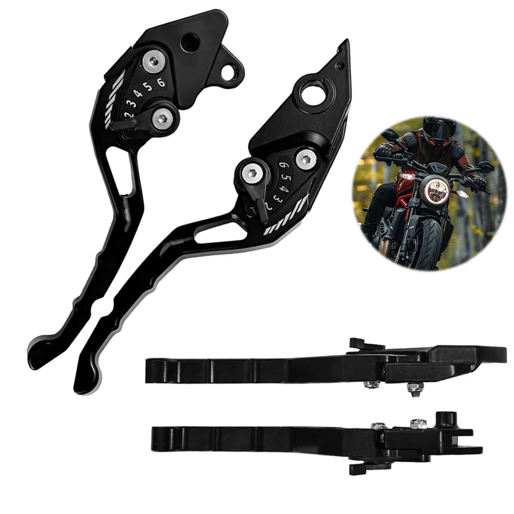 

Motorcycle Brake Clutch Lever Handle Grip CNC Aluminum Alloy Short Brake Clutch Levers Motorcycle Accessories