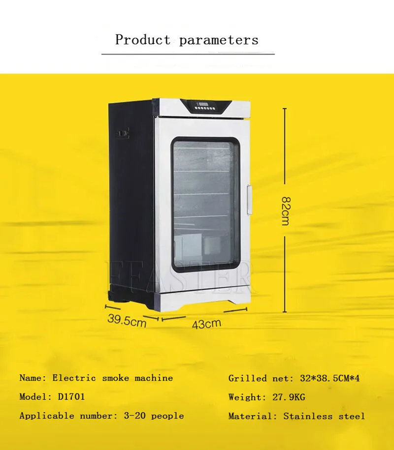 Intelligent Electric Oven Electric Fume Oven Wood Chips Meat Usage Smokehouse Oven/small Sausage Fish Smoked Bacon Furnace