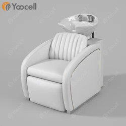 Yoocell new design shampoo bed hair salon washing chair shampoo bowls sink and chairs unit shampoo chairs for sale