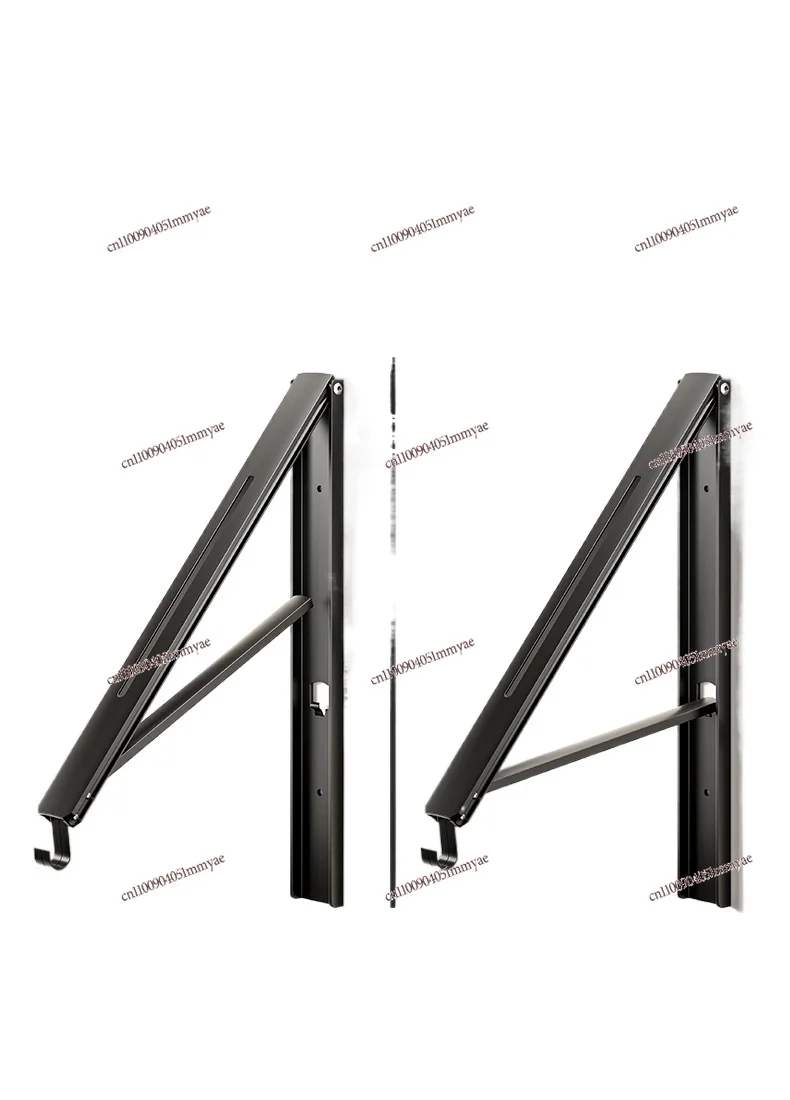 

Invisible drying rack rod Wall-mounted folding indoor drying rope telescopic