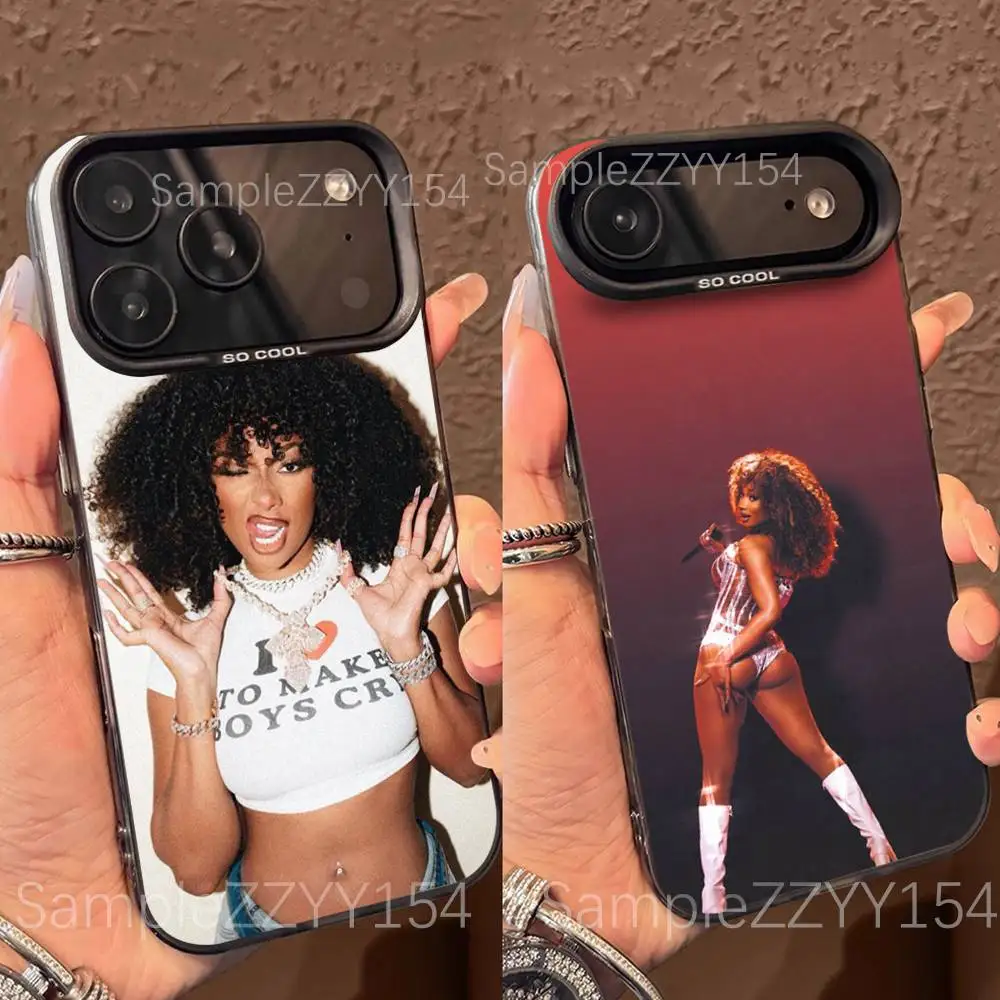 

Megan Thee Stallion Whenever Phone Case For iPhone 17,16,15,14,13,12,X,8,Pro,Max,Plus,E,SE4,Air,Mini Black IMD Matte