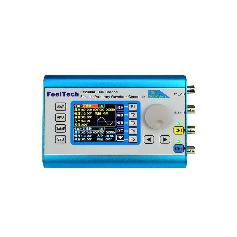 Feeltech FY2300 12M/20M Digital DDS Dual-Channel Function Frequency Meter Multifunctional Higher Stability Signal Generator