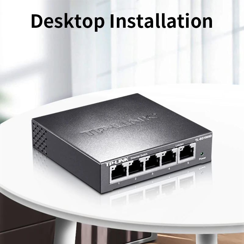 TP-Link 5 منافذ جيجابت إيثرنت محول 1000BASE-T محول الشبكة التوصيل والتشغيل محور الشبكات الإنترنت الفاصل TL-SG1005D #6