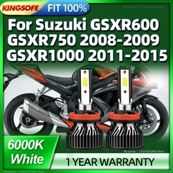 2Pcs 12V Motorcycle 120W H9 LED Headlight Bulbs 6000k For Suzuki GSXR600 GSXR750 2008-2009 GSXR1000 2011 2012 2013 2014 2015