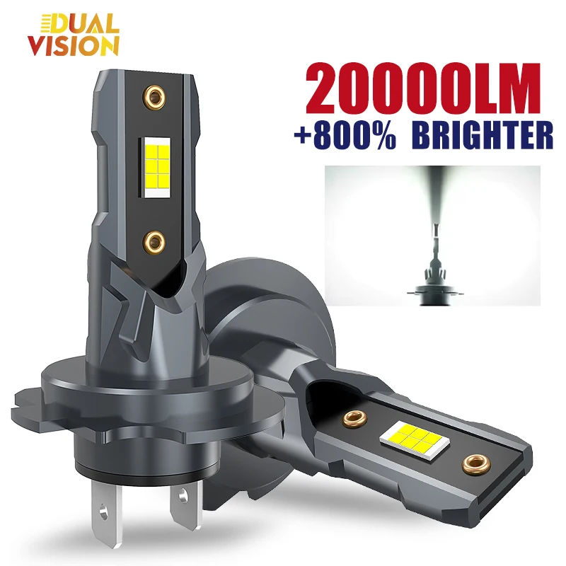 yZ[z2 20000LM H7 LEDwbhCgLbg ~jou 70W Px 7035 CSP I[gtHOv LoX H7 LED^[{  12V 6000K