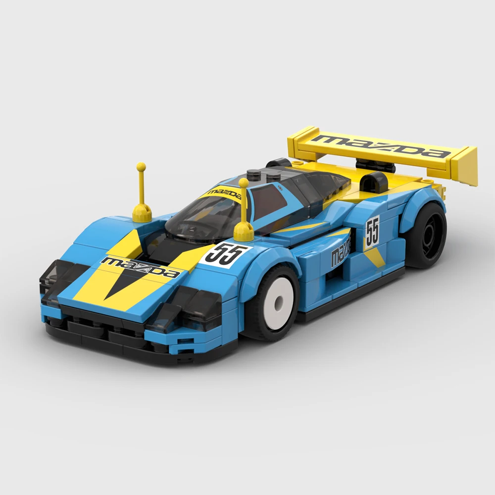 Neues MOC Klassisches Spiel Benutzerdefiniertes Rennauto 787 Speed ​ ​ Modellbau-Bausteine DIY Modulares Auto-Montage-Spielzeug Sammler-Geschenkset für Erwachsene