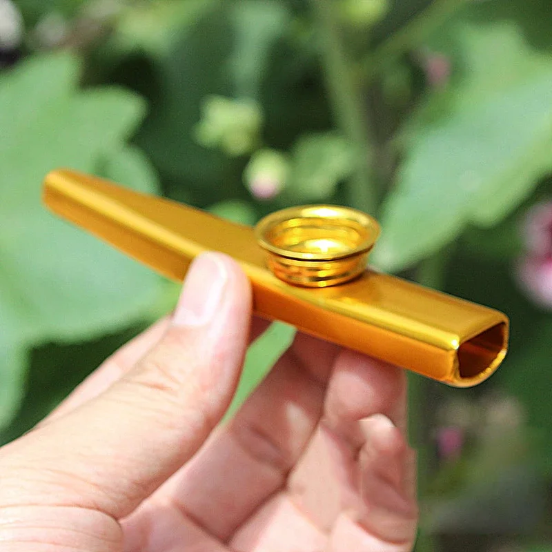 Hot Sale 1PCS Metal Kazoo Lightweight Portable For Beginner Flute Instrument Music Lovers Woodwind Instrument Simple Design