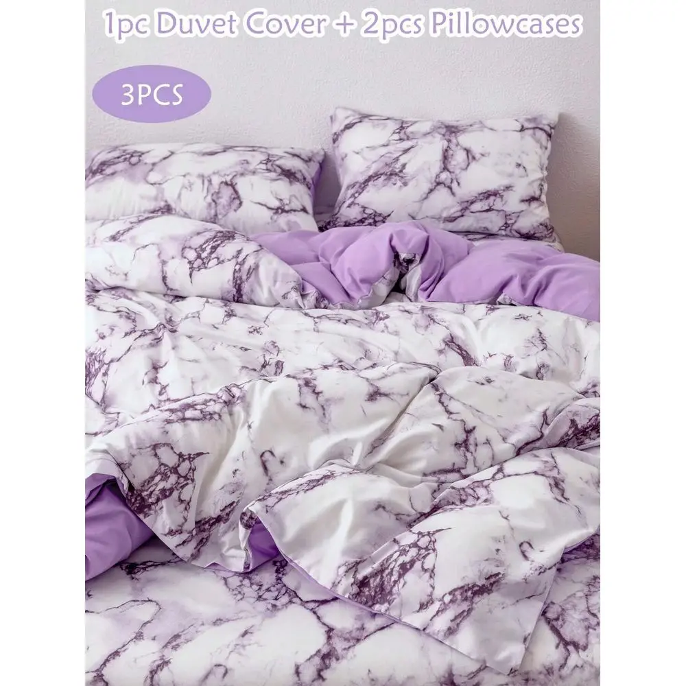 

Marble Pattern Duvet Cover Set