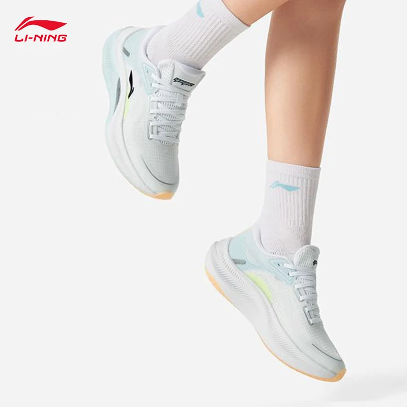 

LI-NING Women YUEYING 4 Cushion Running Shoes Lightweight Shock Absorption Protection Sports Sneakers ARHV004