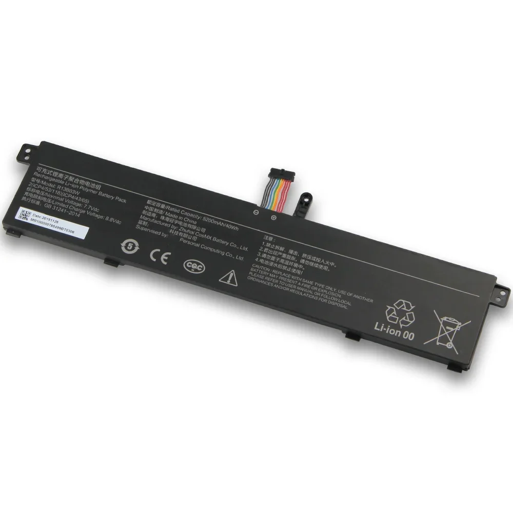 Replacement Battery R13B03W 5200mAh For Xiaomi RedmiBook 13 XMA1903-AN XMA1903-BB High Quality Batteries With Tool