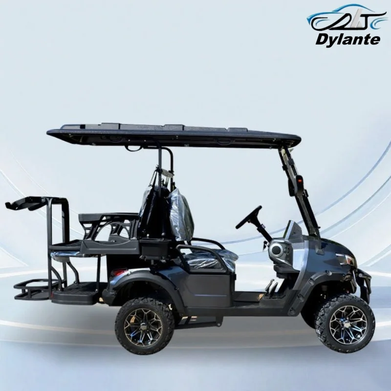 

Прямые продажи с фабрики, новейший автомобиль для гольфа с литиевой батареей, солнечные панели для взрослых, 4-местная электрическая тележка для гольфа, пассажирская и грузовая