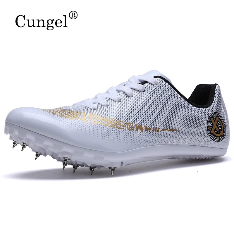 Men Track Field Shoes Women Spikes Sneakers Athlete Running Training Lightweight Racing Match Spike Sport Shoes Size 35-45