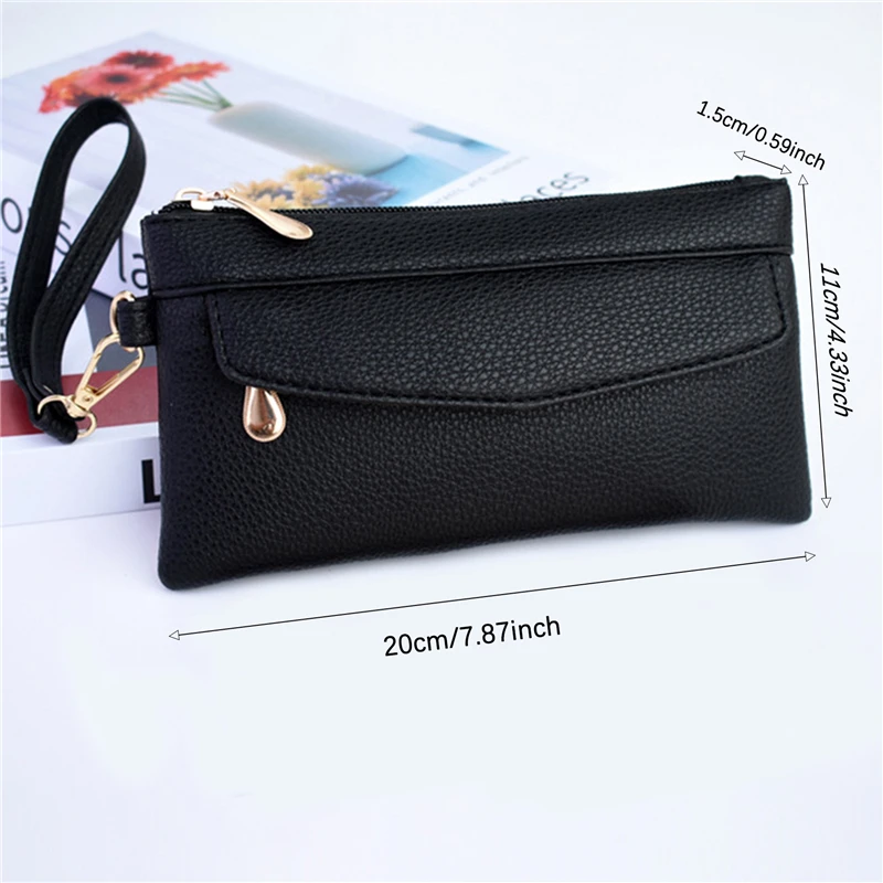 Women\'s Portable Fashion Wallet Pu Leather Hangbag Female Purses Coin Pocket Waterproof Phone For Ladies Bag NEW